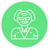 Old Man Creative Icon Design vector