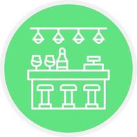 Bar Counter Creative Icon Design vector