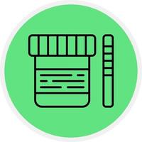 Urine Test Creative Icon Design vector