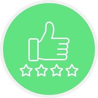 Thumbs Up Creative Icon Design vector