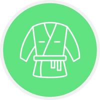 diseño de icono creativo de kimono vector