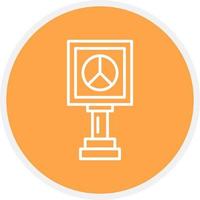 Peace Sign Creative Icon Design vector