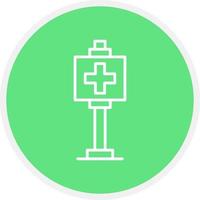 Healthcare Sign Board Creative Icon Design vector