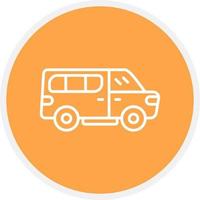 Minivan Creative Icon Design vector