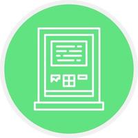 Atm Machine Creative Icon Design vector