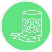 Toxic Waste Creative Icon Design vector