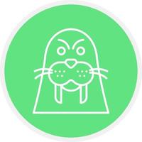 Walrus Creative Icon Design vector