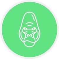 Gorilla Creative Icon Design vector