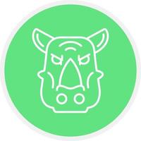 Rhinoceros Creative Icon Design vector