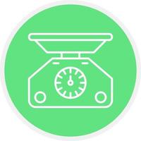 Weight Scale Creative Icon Design vector