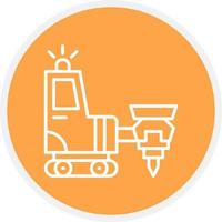 Drilling Machine Creative Icon Design vector