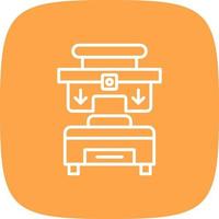 Press Machine Creative Icon Design vector