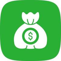 Money Bag Creative Icon Design vector
