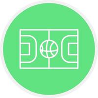 Basketball Court Creative Icon Design vector