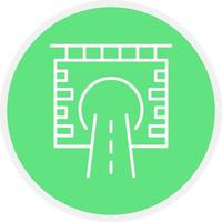 Tunnel Creative Icon Design vector