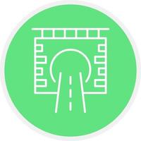 diseño de icono creativo de túnel vector