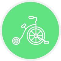 Circus Bike Creative Icon Design vector