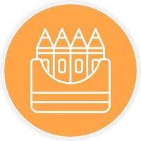 Crayons Creative Icon Design vector