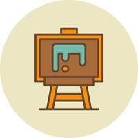 diseño de icono creativo de lienzo de pintura vector