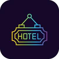 Hotel Creative Icon Design vector