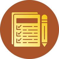 Exam Creative Icon Design vector