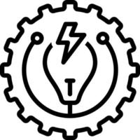 line icon for electric vector