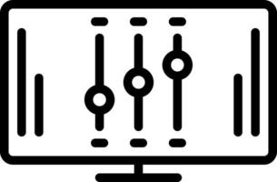 line icon for controls vector