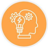 Brainstorm Creative Icon Design vector