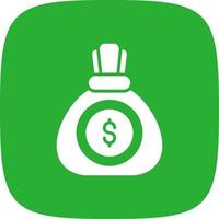Money Bag Creative Icon Design vector
