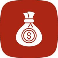 Money Bag Creative Icon Design vector