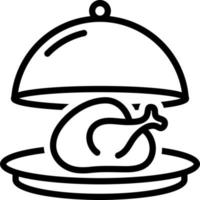 line icon for dish vector