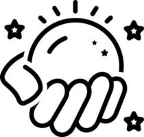 line icon for predict vector