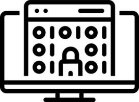 line icon for vulnerability vector
