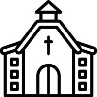 line icon for chapel vector
