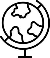line icon for geographic vector