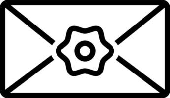 line icon for sealed vector