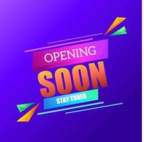 opening soon pop art design, vector design and pop art