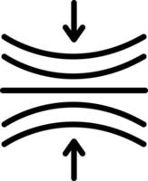 line icon for compression vector
