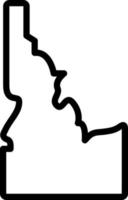 line icon for idaho vector