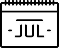 line icon for jul vector