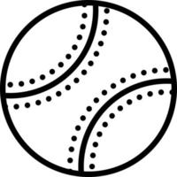 icono de línea para softbol vector