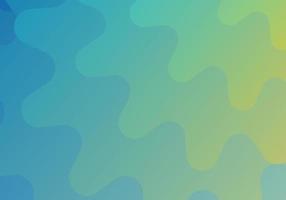Abstract background composed of wavy curves, gradients from light green to dark blue vector