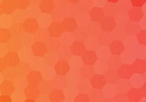 Abstract background hexagon  honeycomb shape orange gradient Vector
