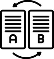line icon for converted vector