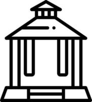 line icon for pavilion vector
