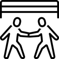 line icon for compromise vector