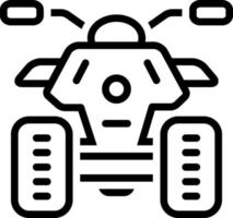 line icon for quad vector