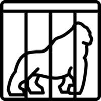 line icon for endangered vector