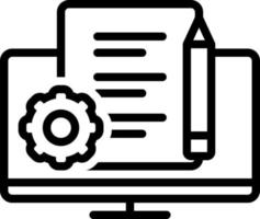 line icon for projects vector