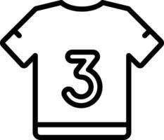 line icon for jersey vector